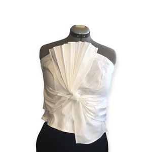 NY & C White Statement Bow Top